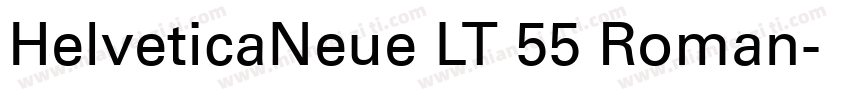 HelveticaNeue LT 55 Roman字体转换